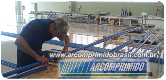 rede de ar comprimido 
